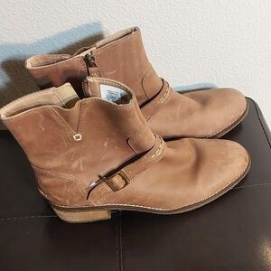 SPERRY‎ WOMEN'S TAN LEATHER ANKLE BOOTS SIZE 10